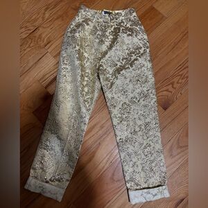 Dolce & Gabbana Gold Pants 36